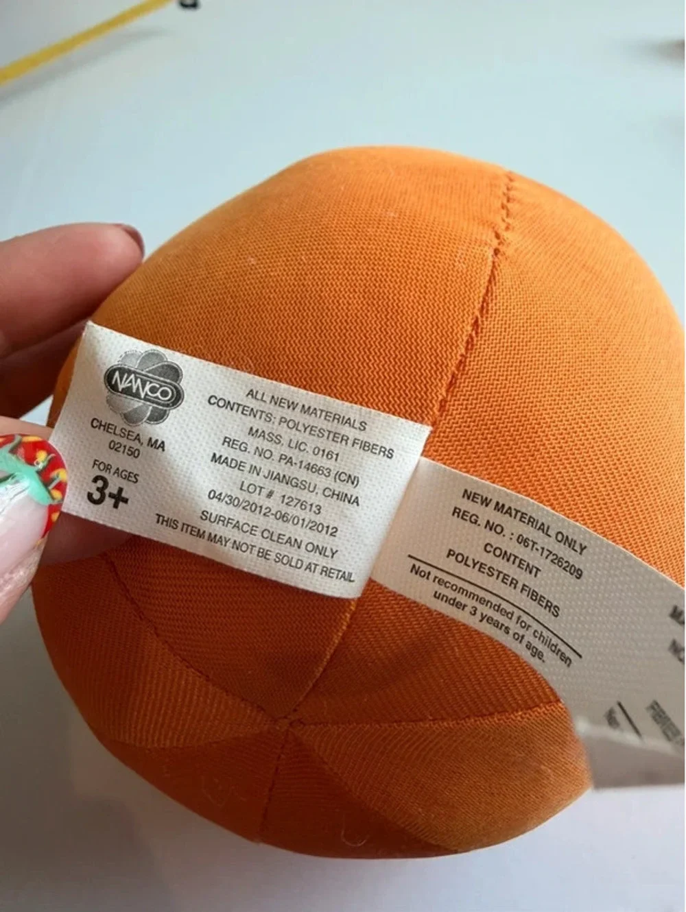 2012 Annoying Orange Talking Plush Toy Nanco Amusement Prize 5